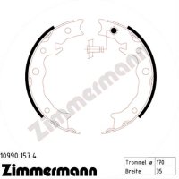 Bremsbackensatz, Feststellbremse Zimmermann 10990.157.4