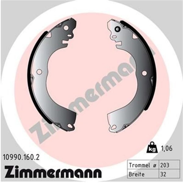Bremsbackensatz  Zimmermann 10990.160.2