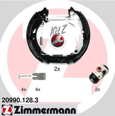 Bremsbackensatz Zimmermann 20990.128.3 Kit Z